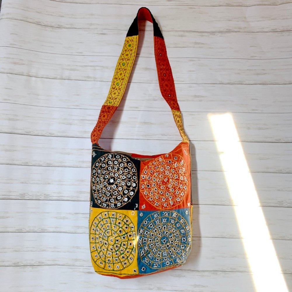 Embellished Hobo Crossbody